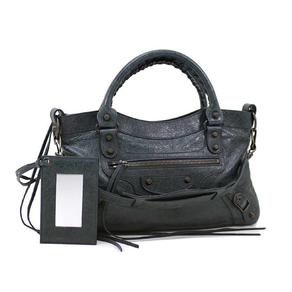 Balenciaga The First Editor's Bag Handbag Dark Grey